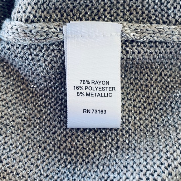 Gray Cupio Sweater with Shimmer SZ S - Picture 7 of 11